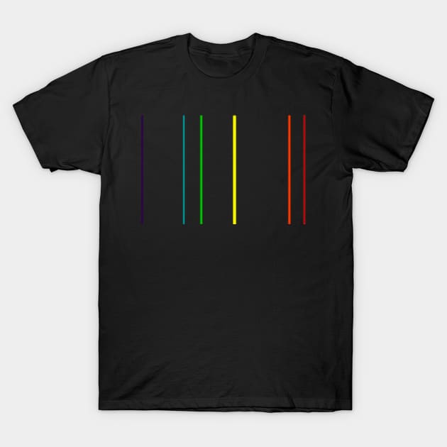 Helium Emission Spectrum T-Shirt by acrossTPB